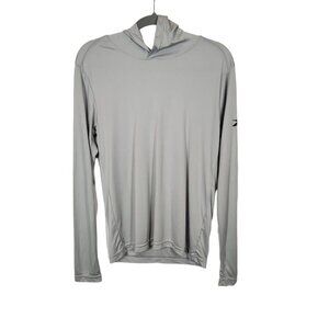 Reebok‎ Men's Pullover Lightweight Hoodie in Light Gray - Size Sm